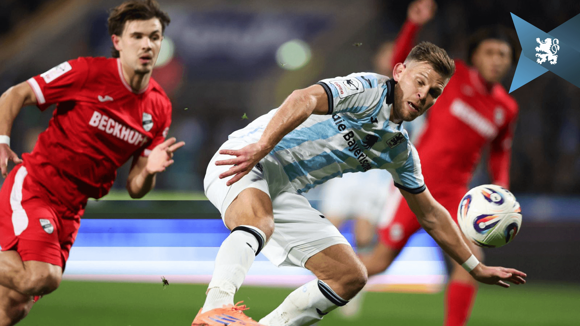 Löwen zeigen in Unterzahl Moral, verlieren aber 0:2 gegen Verl.