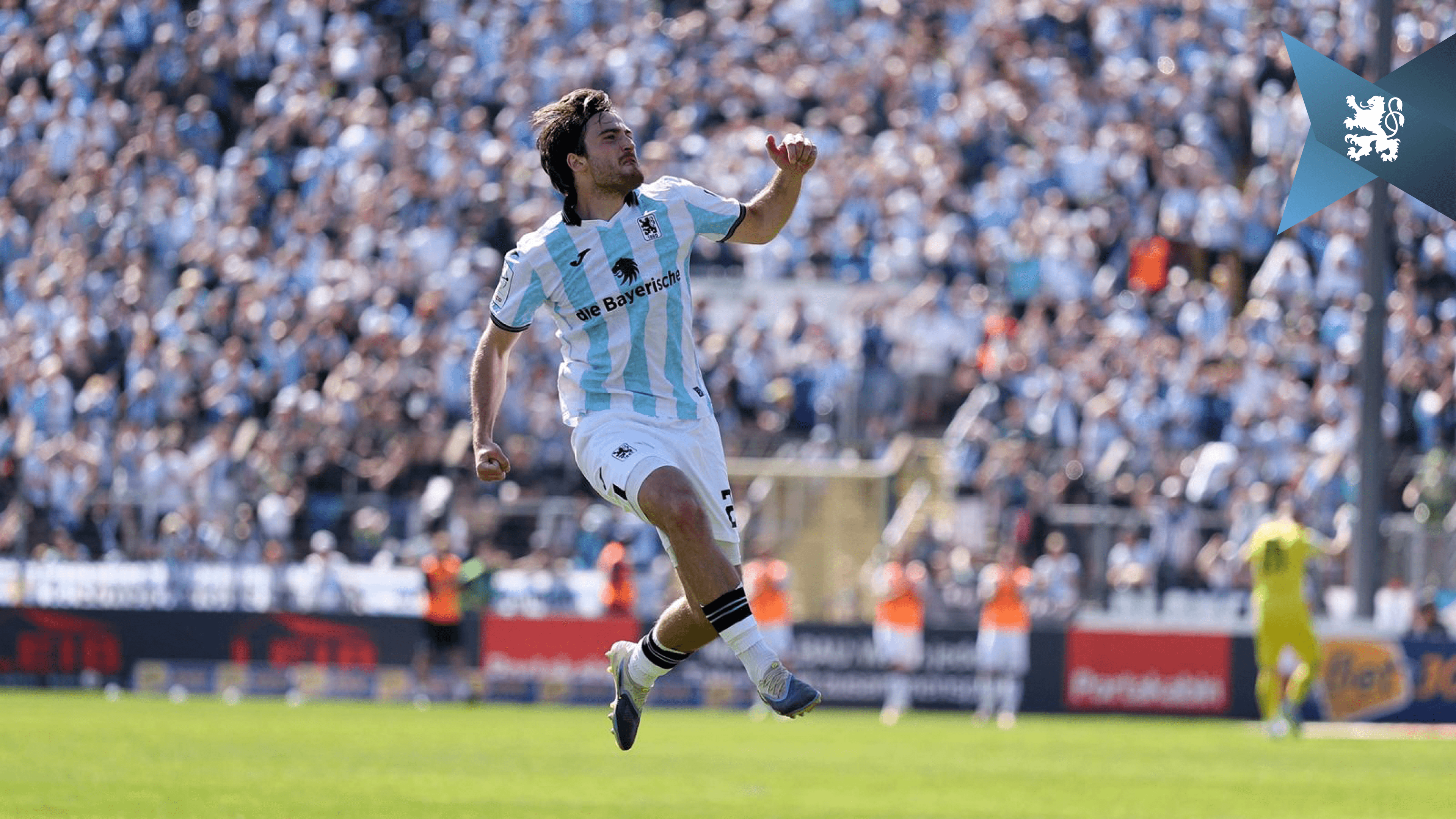 Tim Danhof brachte in der 74. Minute die Löwen mit einem Freistoß-Treffer in Führung.