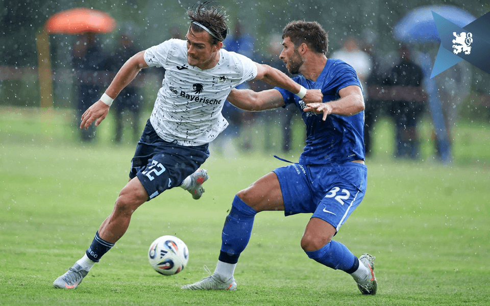 Neu-Löwe Sigurd Haugen (li.) hatte in der 1. Halbzeit die beste Chance, traf aber in der 26. Minute nur den linken Pfosten.