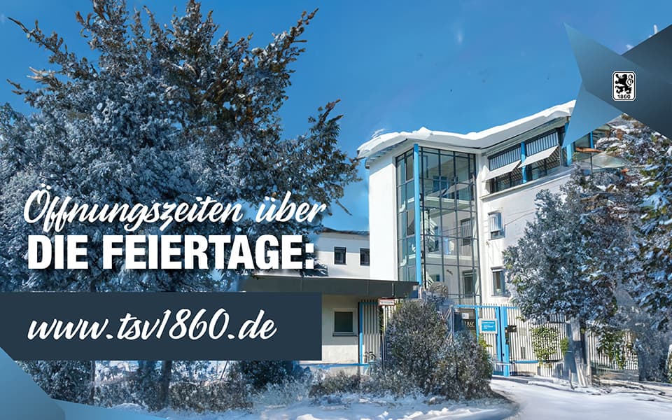 Öffnungszeiten der Löwen über die Feiertage.