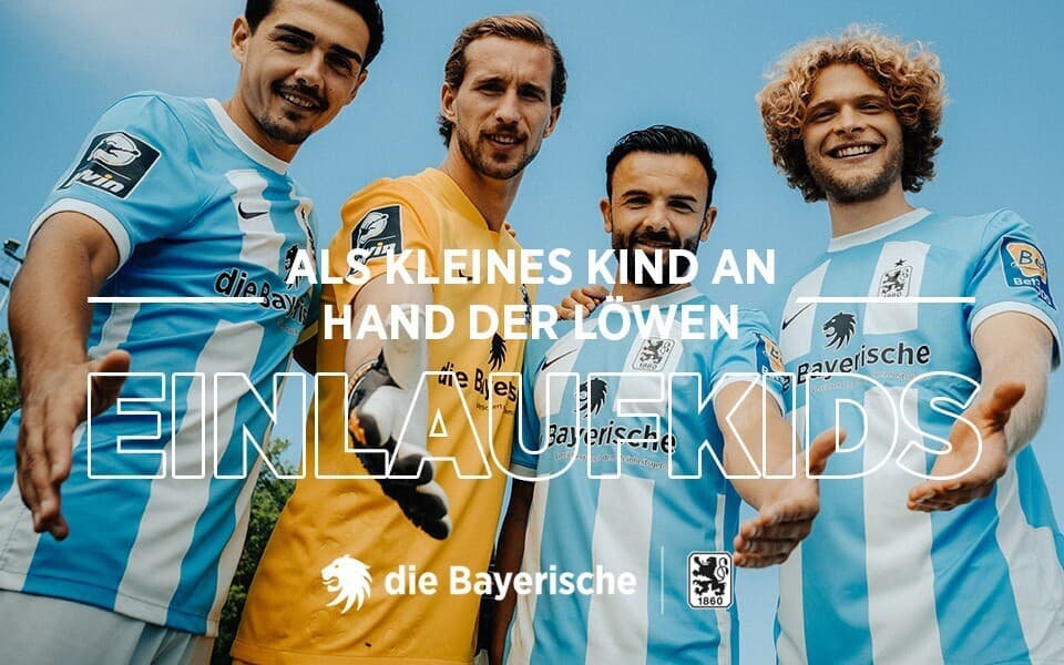 EINLAUFKIDS-GEWINNSPIEL ZUM HEIMSPIEL TSV 1860 MÜNCHEN GEGEN SV SANDHAUSEN.