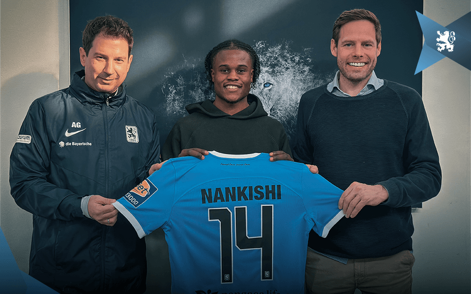Abdenego Nankishi stürmt für den TSV 1860 München.