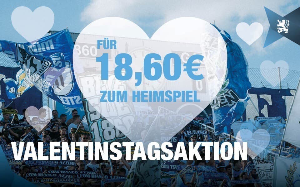 Valentinstags-Aktion: Für 18,60 Euro zum Heimspiel!
