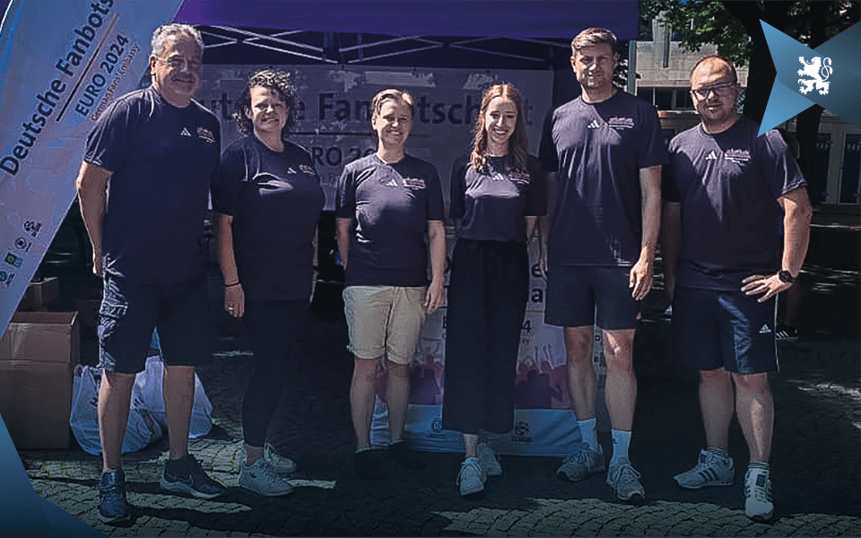 Ein Löwe bei der EM 2024.