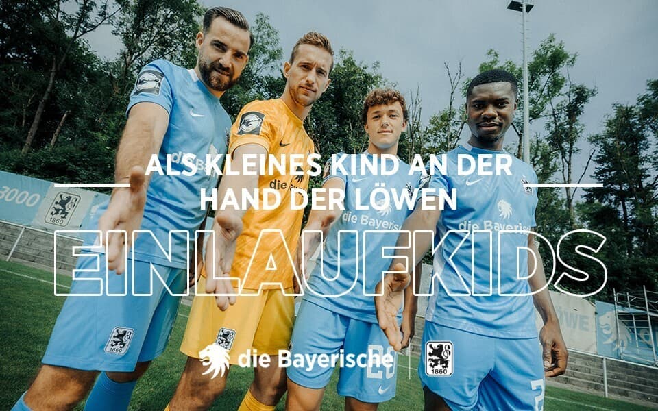 EINLAUFKIDS-GEWINNSPIEL ZUM HEIMSPIEL TSV 1860 MÜNCHEN GEGEN DYNAMO DRESDEN.