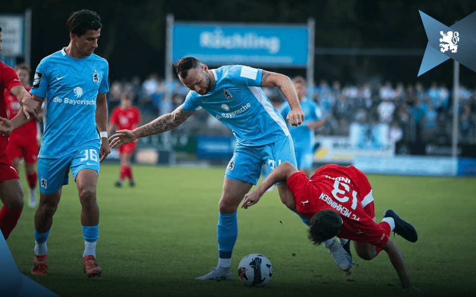 Toto-Pokal: Löwen gewinnen 2:1 beim FC Memmingen.
