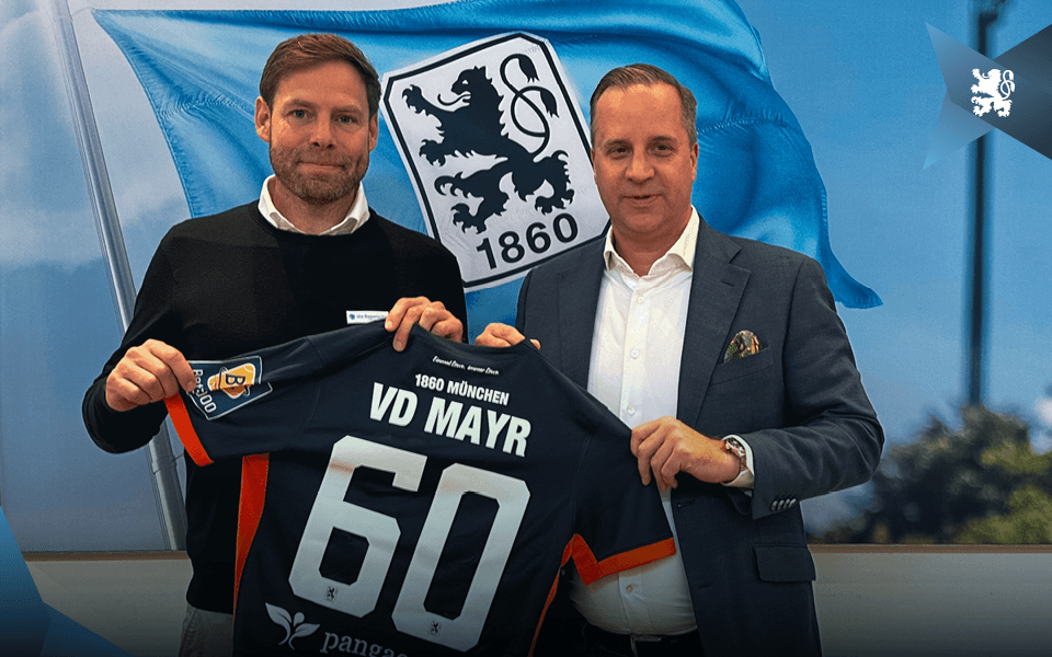 VD Mayr ist seit 1925 Teil der 1860-Heimspiele & bleibt weitere fünf Jahre LöwenPartner.