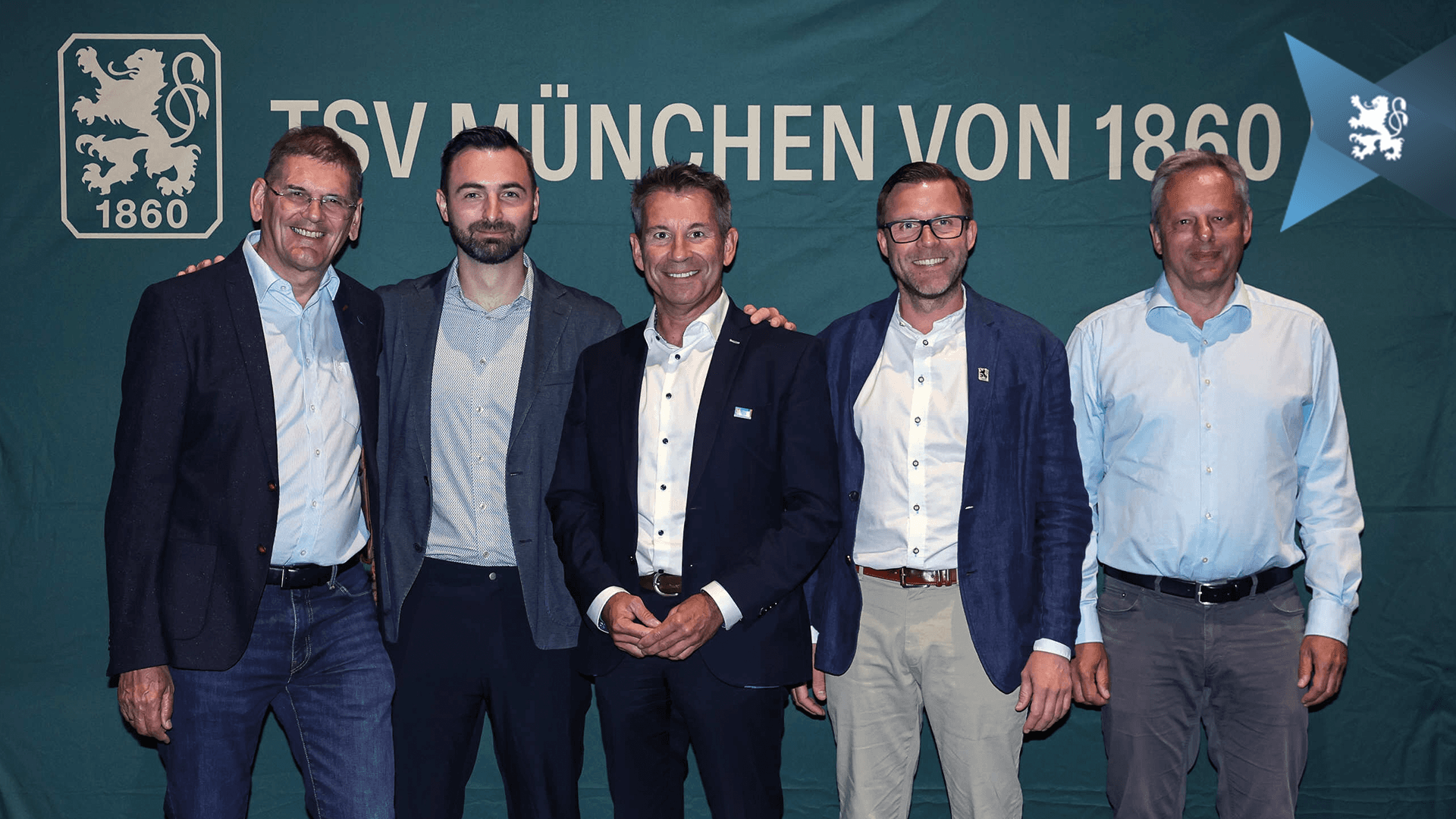 v.l.n.r.: Heinz Schmidt, Peter Schaefer, Gernot Mang, Christian Dierl, Thomas Probst (Berater).