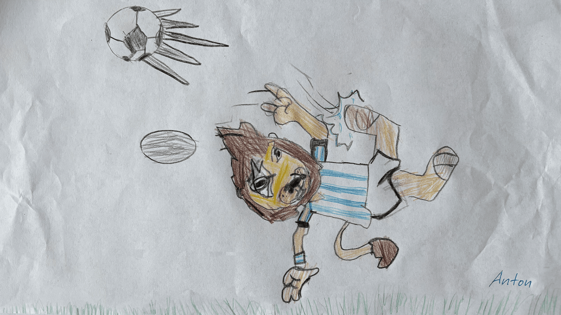 Junge Künstler am Weltkindertag.