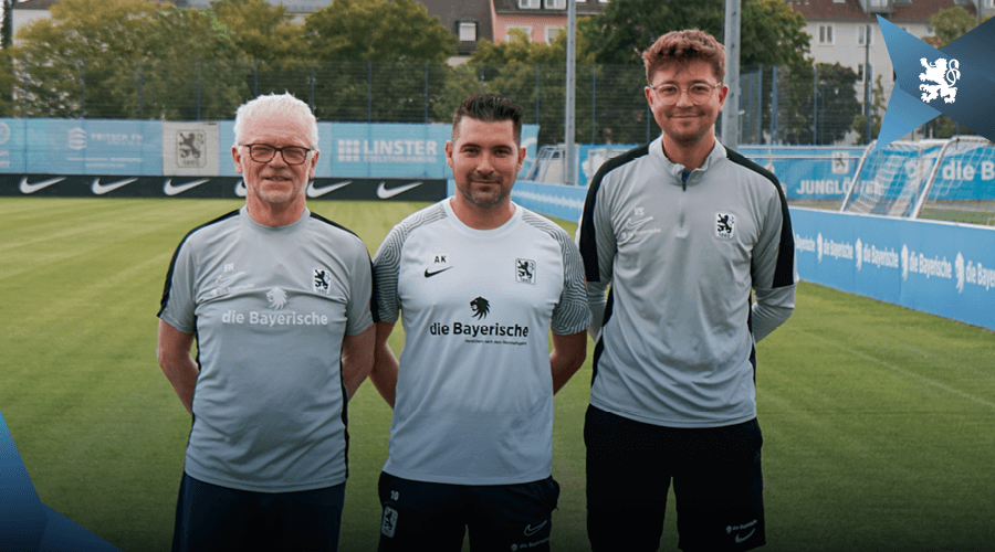 Erstes Training der U21 (v. li.): Mannschaftsbetreuer Toni Dilger, Chefcoach Alper Kayabunar und Co-Trainer Vincent Saller. Foto: Joachim Mentel