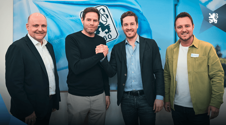 Gelebte Münchner Werte (v. li.): Philipp Kretzer, GALERIA-Vertriebschef, Dr. Christian Werner, Thomas Seybold und Georg Hochedlinger, Leiter Vertrieb & Marketing 1860.