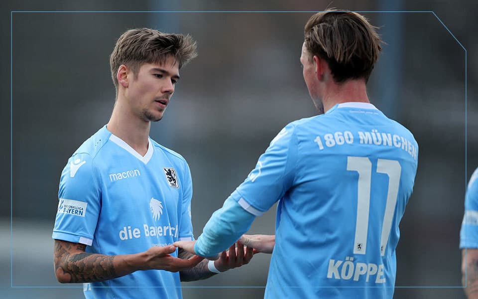 Helmbrecht trifft beim 1:0 über den FC Memmingen.