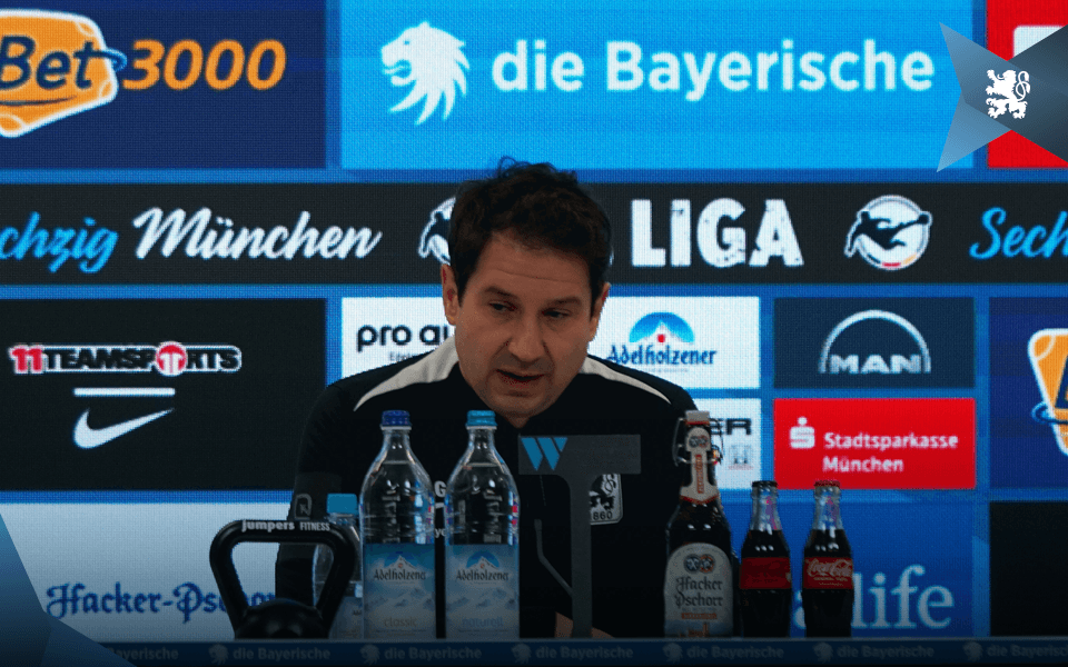 Löwen-Trainer Giannikis fordert im Heimspiel gegen den SC Verl Geduld.
