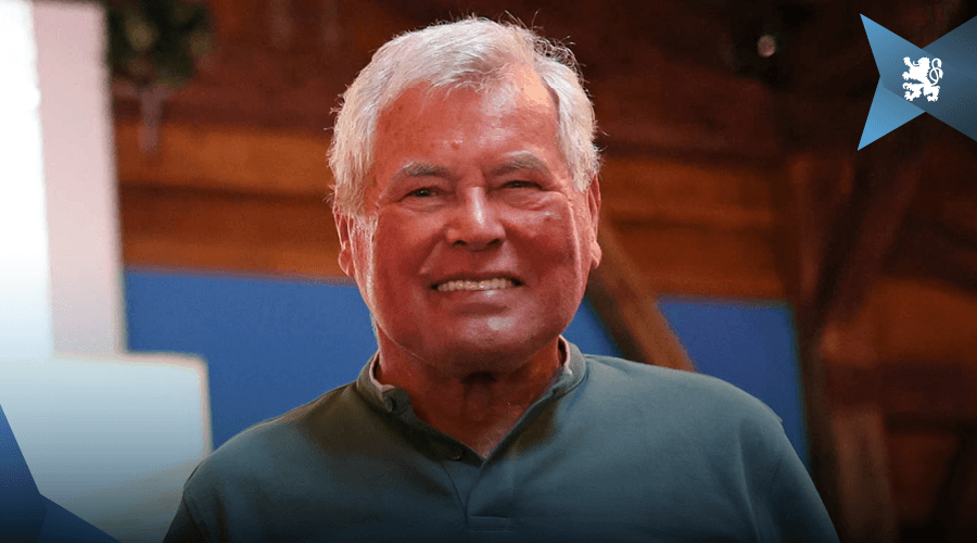 Hans Reich vor kurzem bei der Veranstaltung in der SechzgerAlm zu 60 Jahren Finale in Wembley.